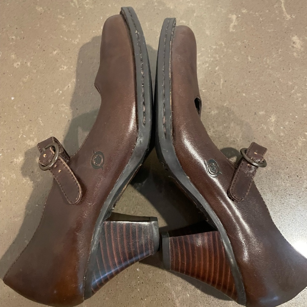 Born Dark Brown Mary Jane Heels - Picture 3 of 8